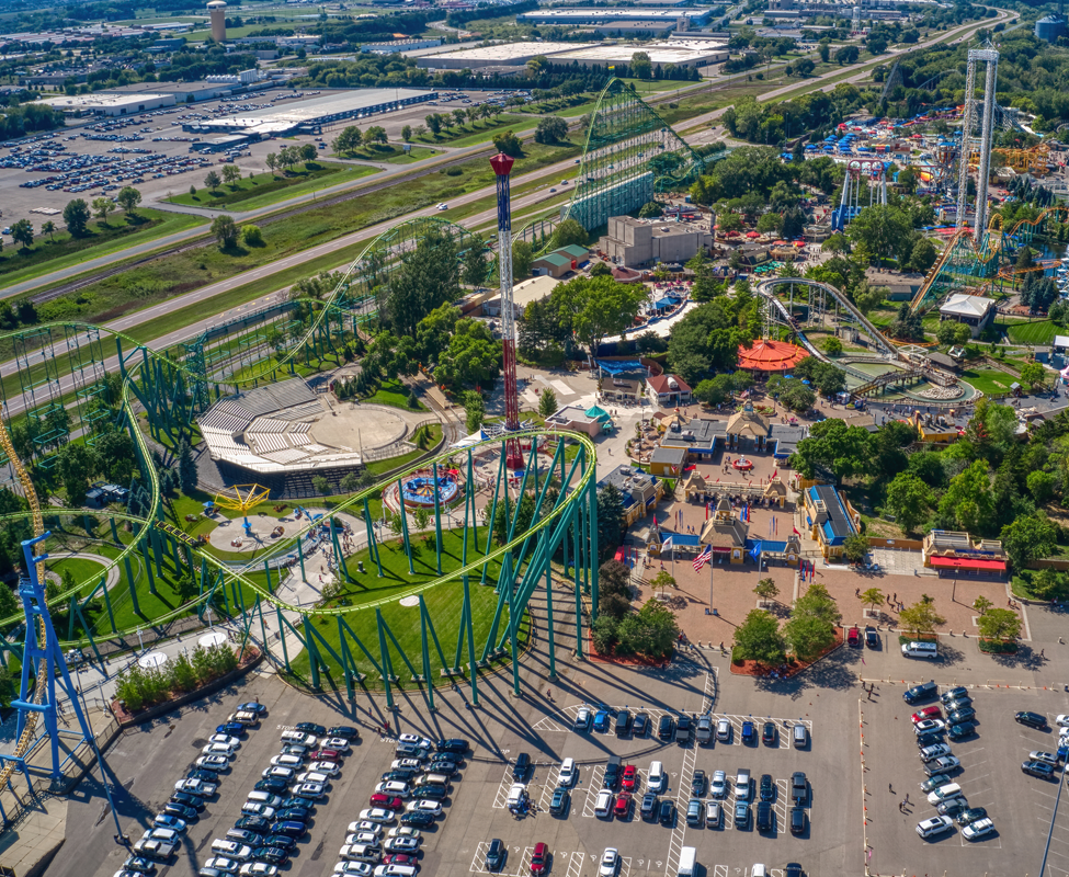 Shakopee aerial view: amusement park. Shakopee Movers - Piepho Moving & Storage