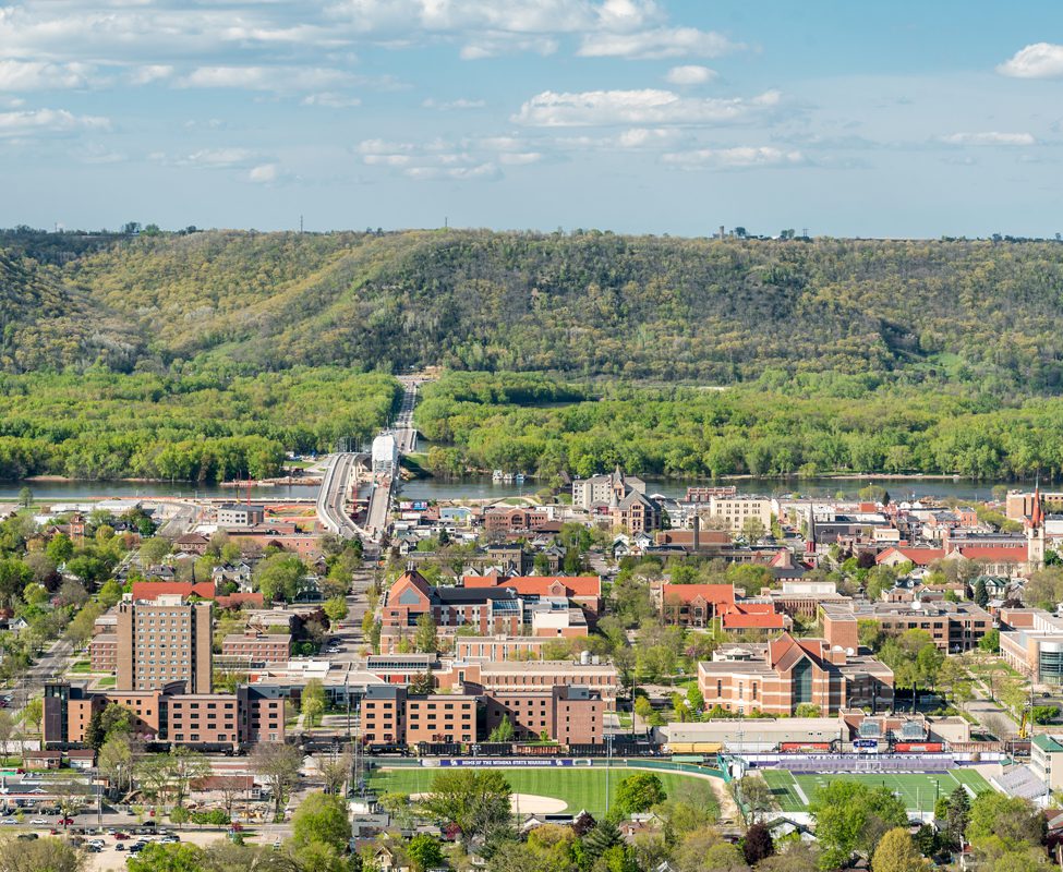 Winona aerial view. Winona Movers - Piepho Moving & Storage