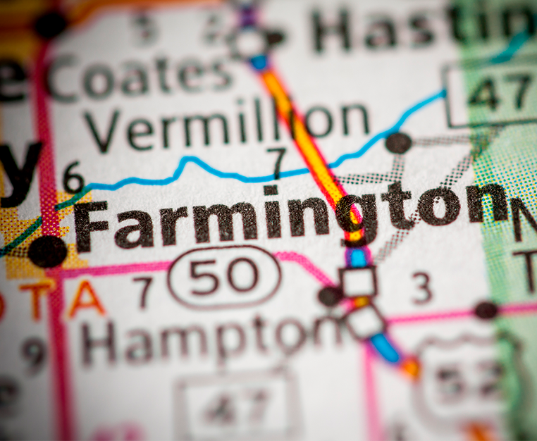 Farmington on a map: Movers. Farmington MN Movers - Piepho Moving & Storage